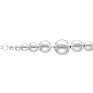 pulsera bolitas de plata